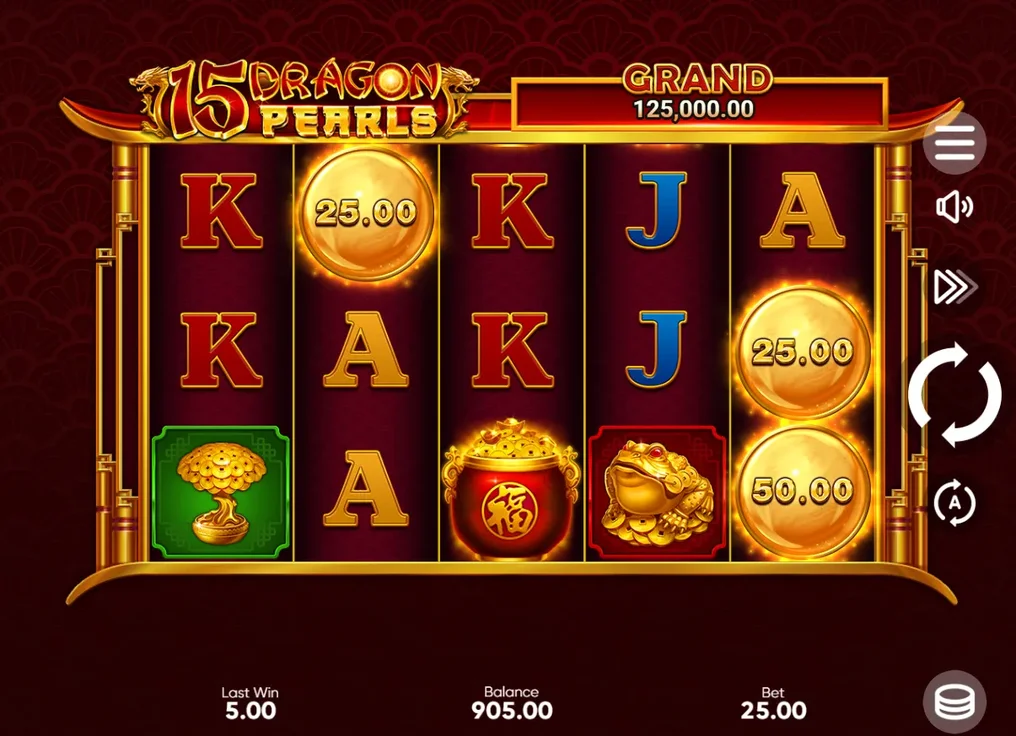 15 Dragon Pearls: Hold and Win play