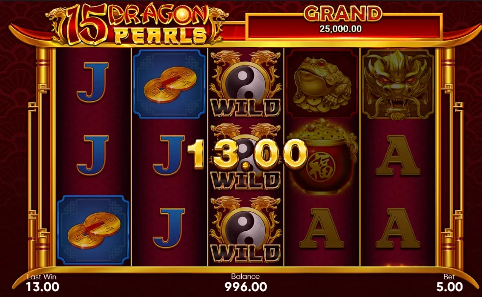 15 Dragon Pearls: Hold and Win play